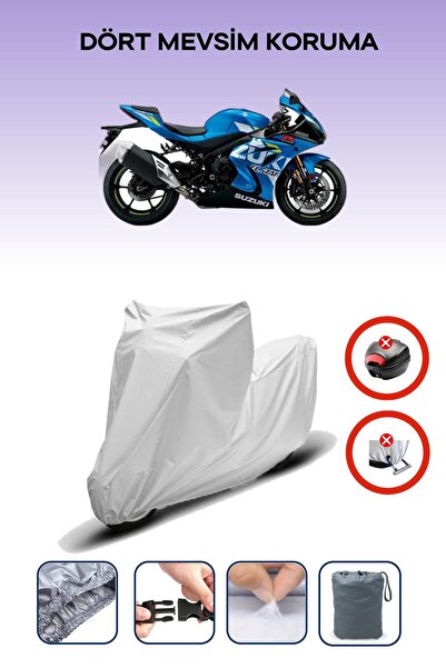 Breen سوزوكي GSX-R 1000 رمادي دراجة نارية العلامة التجارية حقيبة خلفية غير مت...