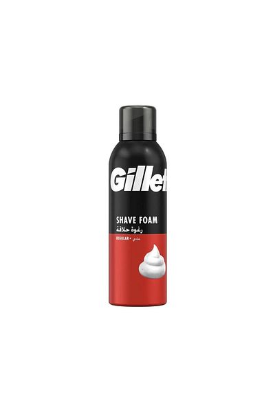 Gillette Foam Regular 200ml (28743) --- Gillette Regular Shaving Foam 200ml