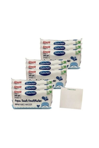 Bübchen Aqua Touch Newborn Sensitive Wet Wipes 9 X 48 Pieces (432 Sheets)