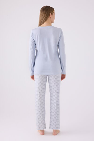 Pierre Cardin Set pijama dublu albastru - Suprem - Set 2 piese