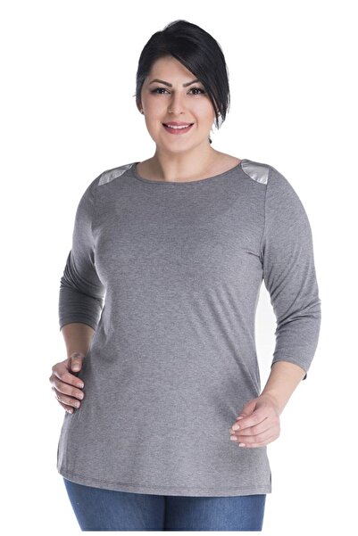 MYLİNE Tricou cu mâneci 3/4 și garnitură la umăr