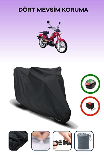 Breen Yamaha Galaxy Black Motorcycle Tarpaulin Rear Bag Compatible