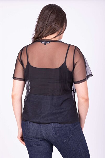 MYLİNE Διχτυωτό μπλουζάκι