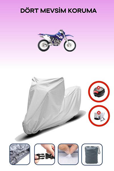 Breen Yamaha Wr 426 F Gray Motorcycle Tarpaulin Rear Bag Compatible With
