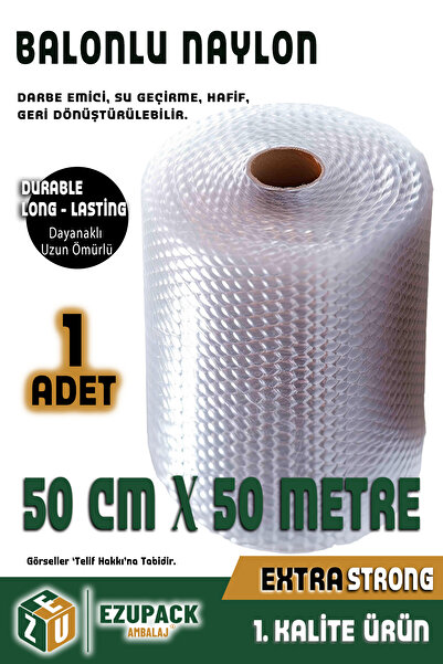 ASTOR AMBALAJ 50cmx50mt Üç Katlı Kalın Balonlu Naylon Patpat Pıtpıt Ambalaj, Paketleme, Eşya Koruma Naylonu
