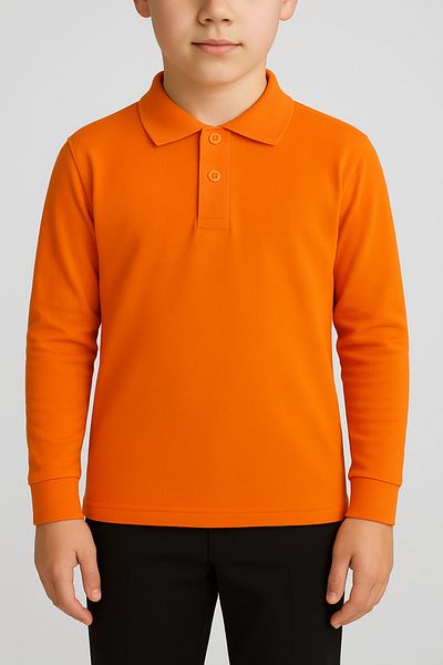 FATELLA Unisex Adult Long Sleeve Solid Color Basic Polo Collar High School Lacoste T-shirt