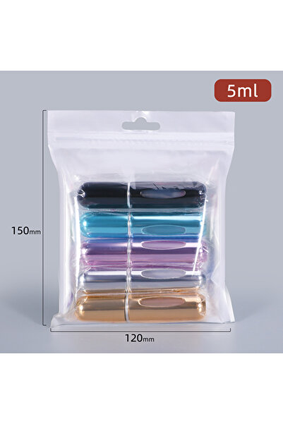 Choice 5 قطع 5 مل بدون حقيبة 5 قطع بخاخ عطر قابل لإعادة التعبئة 8 مل 5 مل زجا...