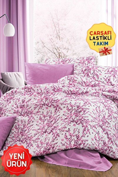 CANDAN ÇEYİZ Double Duvet Cover Set with Elastic Sheets