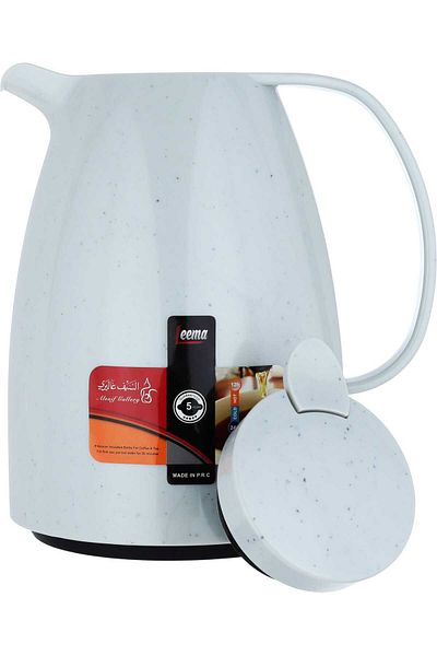 Alsaif Gallery Lima Thermos 1 Liter Light Gray Marble Squeeze