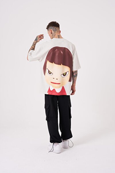 Machinist Ανδρικό μπλουζάκι Cosmic Light Printed Oversize Grey T-shirt