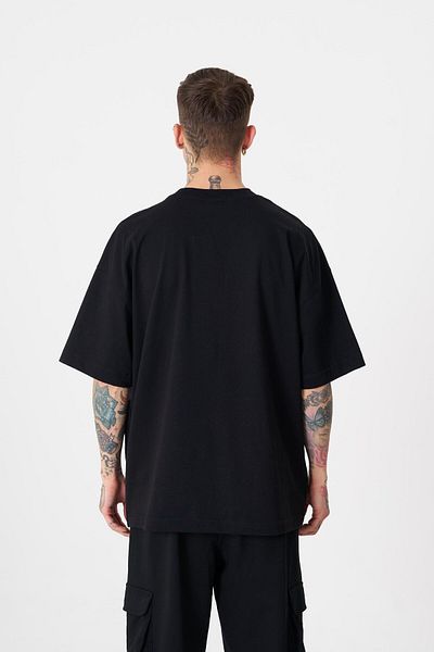 Machinist Ανδρικό μπλουζάκι Sylvester Printed Oversize μαύρο