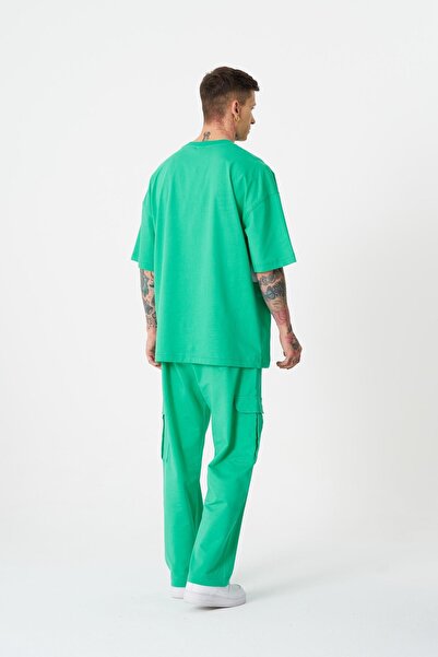 Machinist Ανδρικό μπλουζάκι με στάμπα Pikachu Oversize ανοιχτό πράσινο