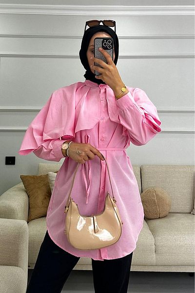 HİFADEN Γυναικείο πουκάμισο Hijab με γιακά Judge με λεπτομέρεια από Cape Belt