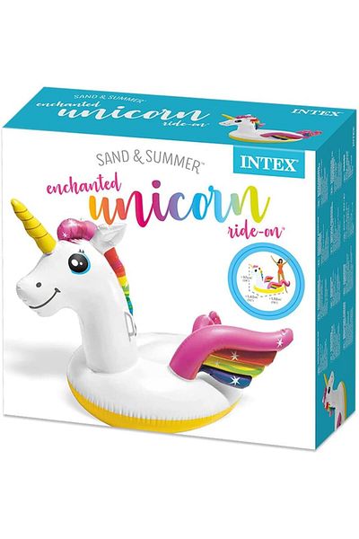 Intex عوامة حوض السباحة على شكل وحيد القرن
