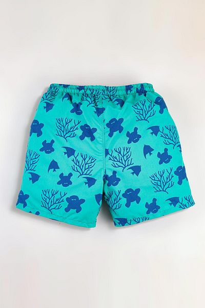 Gold Class Kidswear Ανδρικό σορτς κολύμβησης με στάμπα πράσινου νερού