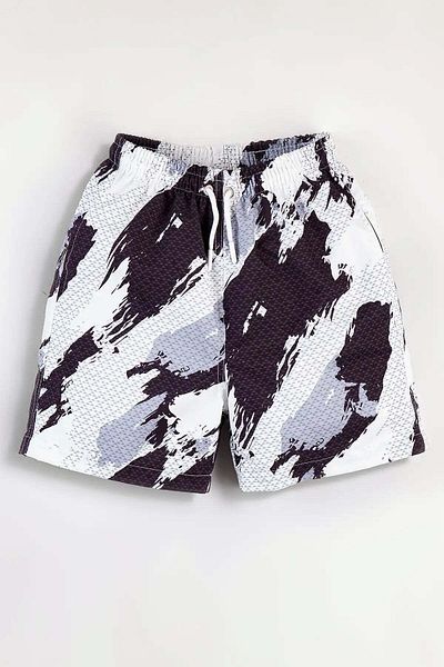 Gold Class Kidswear Pantaloni scurți de mare pentru băieți, cu snur, imprimați
