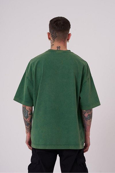 Machinist Ανδρικό μπλουζάκι Free Sprit Washed Oversize Petrol Green T-shirt