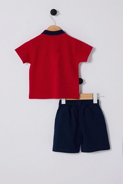 U.S. Polo Assn. U.S. Polo Assn Baby Boy 2-Piece Set - Red