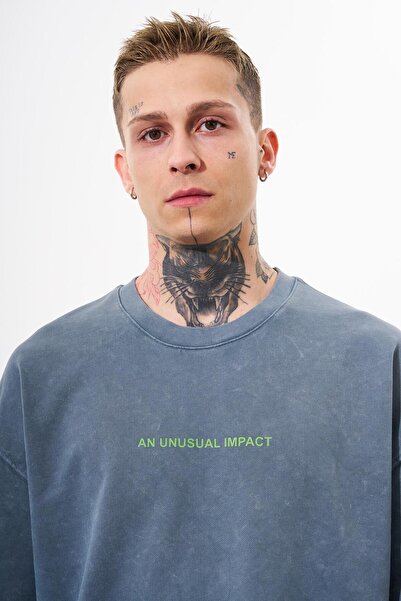 Machinist Блокбастер з принтом, праний чоловічий оверсайз-футболка - Ghost Cloudy