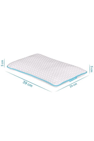 Viscofoam Orthopedic Baby Pillow with Air Channels Visco Baby Pillow - 39X24X5Cm