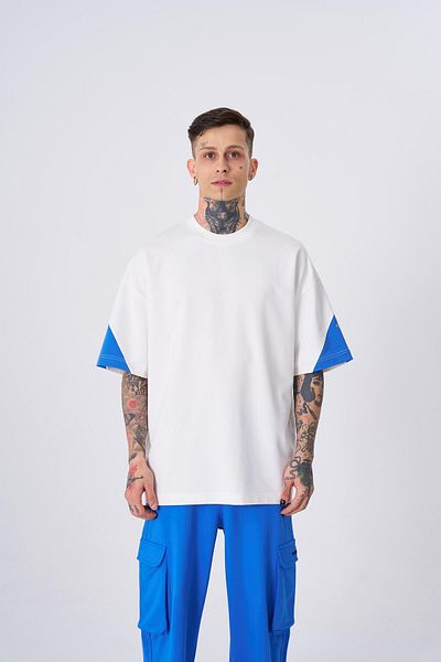 Machinist Ecru Blue T-Shirt - Men's Machinist, Reflector Printed