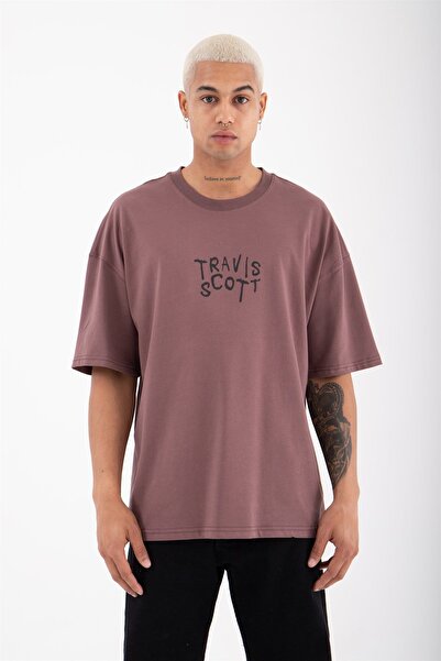 Machinist Ανδρικό μπλουζάκι Astroworld με στάμπα από βαμβακερό δαμάσκηνο