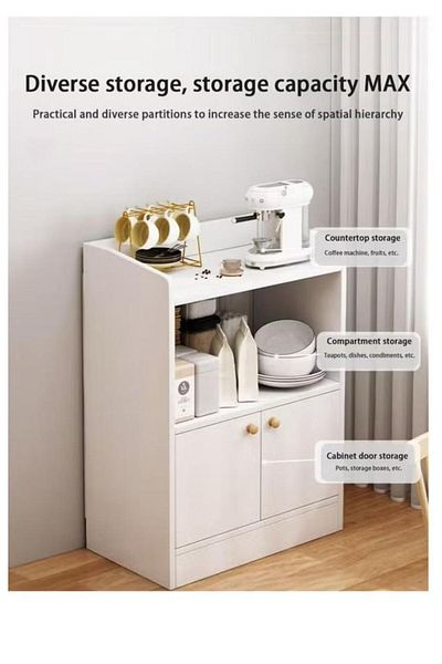Generic Coffee cabinet, large wall-mounted coffee table, modern and simple home coffee corner