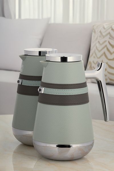 ALSAIF Coffee And Tea Vaccum Flask Set In Multi-color / Leak-proof And Keeps Drinks Hot 1.0/1.0 Liter