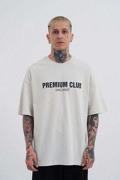 Machinist Men's Premium Club Oversize Space Gray T-Shirt