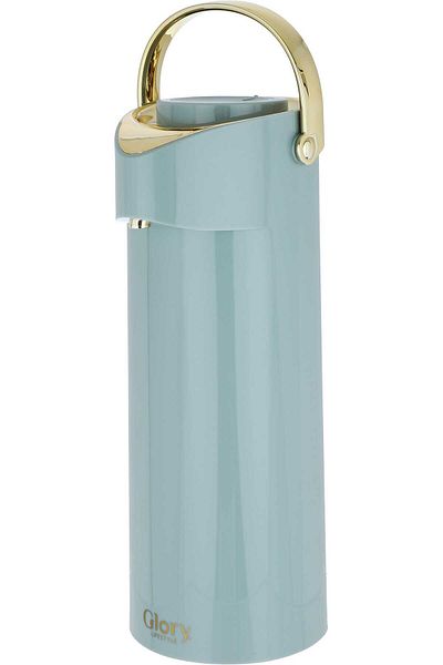 Alsaif Gallery Al Diyafah Thermos, Light Green And Gold, 1.9 Liters