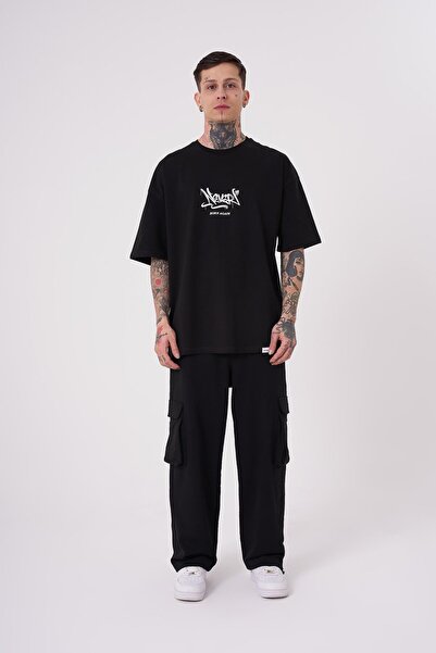 Machinist Ανδρικό μαύρο μπλουζάκι με στάμπα Glory Shine