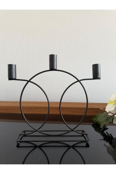 HOME ZDK AWM Geometrik 3 Lü Şamdan Mumluk