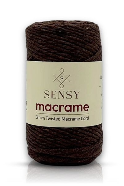 SENSY Premium Taranan Macrame Macrame Hobby Floss Bitter Brown