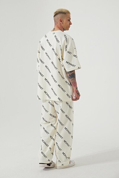 Machinist Ανδρικό μπλουζάκι με στάμπα Mchnst Angels Oversize Cream