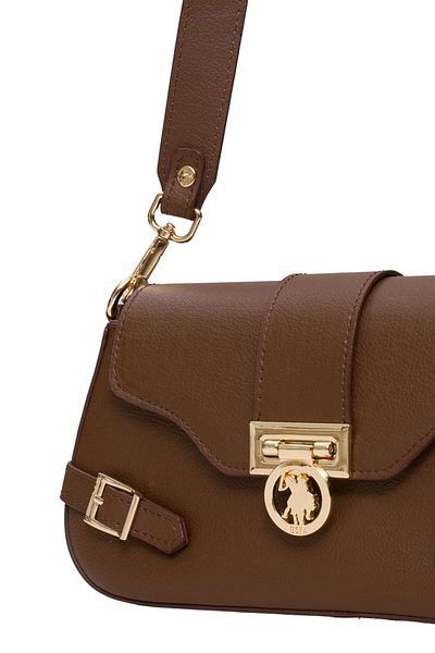 U.S. Polo Assn. A. Geantă de umăr maro pentru femei Us25586