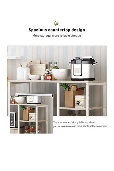Generic Kitchen Standing Shelf / Units Kitchen Rack with Storage Cabinet 4 Tier/ Microwave Oven / Stand Spic