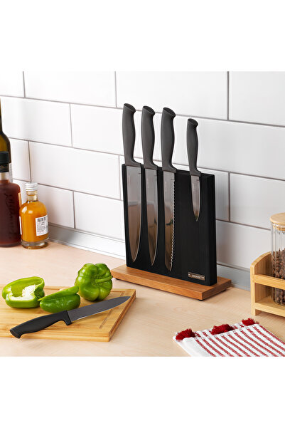 Schafer Solide Mıknatıslı Bıçak Seti 6 Parça-Siyah11