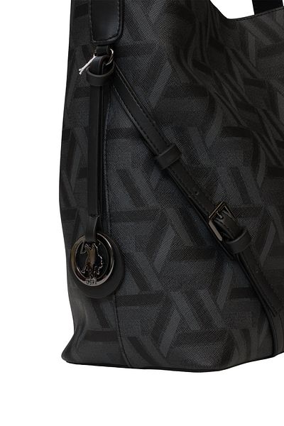 U.S. Polo Assn. Geantă neagră de umăr pentru femei Us25508