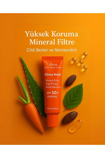 DOA KOZMETİK Doa Cosmetics Sunscreen 50 Spf (Mineral Filter)