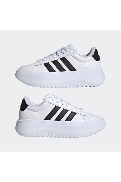 adidas Grand Court Platform Kadın Beyaz Günlük Spor Ayakkabı