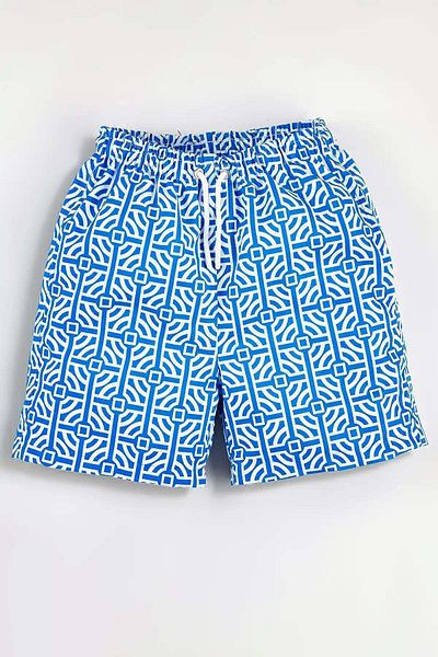Gold Class Kidswear Σορτς για αγόρι με στάμπα λαβύρινθου με κορδόνι