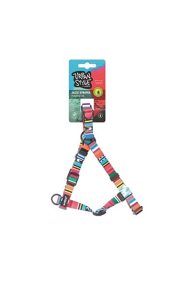 M-PETS Urban Style Jazz Stripes Chest Harness (S)