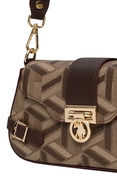 U.S. Polo Assn. Coffee Women Shoulder Bag Us25512