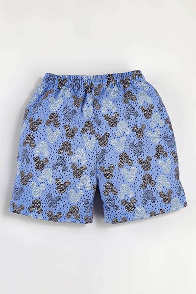 Gold Class Kidswear Pantaloni scurți de mare pentru băieți, cu modele de cerc, căptușiți cu snur
