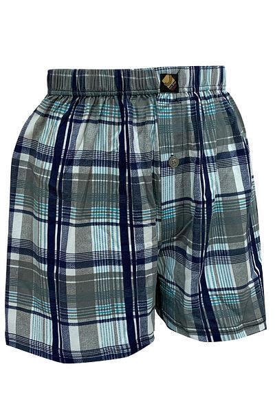 JOJOBOY POLO Jojoboy Men's Navy Blue Pink Checkered Boxerdon 2 Pack
