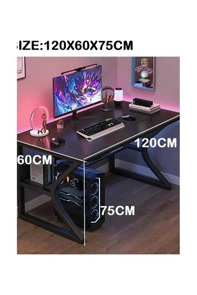 Luxury Home Expert Computer Desk Study Home Office Desk Modern Black EI-206