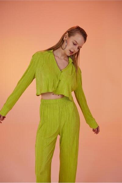 Markano Comfy Crop Shirt Green