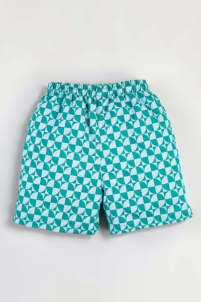 Gold Class Kidswear Ανδρικό σορτς κολύμβησης - Αδιάβροχο τύπωμα με κορδόνι και φόδρα