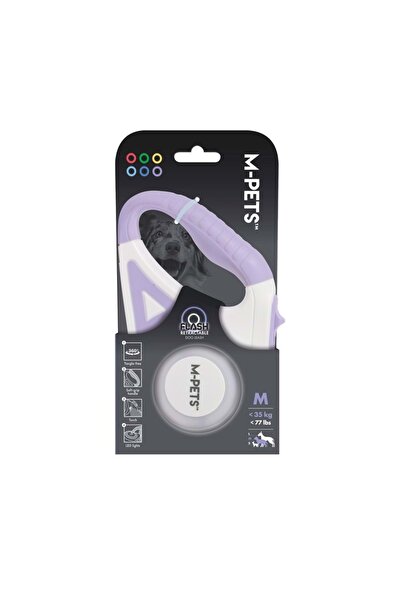 M-PETS Flash Ledli Otomatik Gezdirme Şerit 5mt/purple