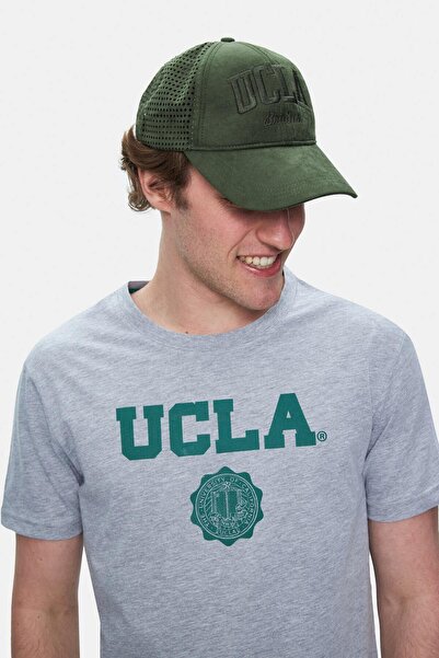UCLA Gayley Gray Crew Neck Printed Standard Fit Men's Tshirt